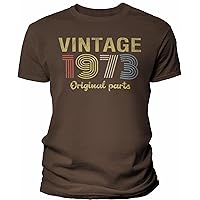 51st Birthday Shirt for Men - Vintage Original Parts 1973 Retro Birthday - 001-51st Birthday Gift