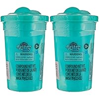 Play-Doh Slime Feathery Fluff Mega Can of Super Lightweight Oddly Satisfying Compound for Kids 3 Years and Up, Teal Color, Non-Toxic (Pack of 2)