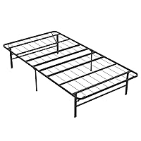 BestMassage Folding Bed Frame,14 Inch Metal Foldable Bed Frame with Underbed Storage,Sturdy Steel Frame,Easy Assembly Noise-Free, No Box Spring Needed,Twin