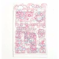 U-M Hand Account Sticker Pink Girly Heart Frosted Decoration Decorative Diary Stickers Flash Point Anime Stickers(4) Durable and Fashion