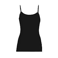Icebreaker Merino Camisole for Women 175gm Everyday, Merino Wool Base Layer, Soft Thermal Tank Tops with Classic Scoop Neck, Adjustable Straps for Cold Weather - Camis - Black, Medium