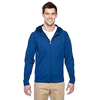 PF93 Adult Sport Tech Fleece Full-Zip Hooded Sweatshirt - Royal44; 2XL
