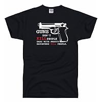 Men's Guns Don't Kill People Dad's with Pretty Daughters People T Shirt
