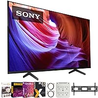 Sony KD85X85K 85 inch X85K 4K HDR LED TV with Smart Google TV 2022 Model Bundle with Premiere Movies Streaming + 37-100 Inch TV Wall Mount + 6-Outlet Surge Adapter + 2X 6FT 4K HDMI 2.0 Cable