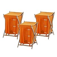 Gedy BU380-67 3 Piece Orange Laundry Baskets