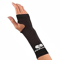 MUELLER Elastic Wrist Support, Black, Lg