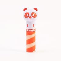 Lippy Pals Swirls Panda, Flavored Moisturizing & Smoothing Soft Shine Lip Balm, Hydrating & Protecting Fun Tasty Glossy Finish, Cruelty-Free & Vegan - Paws-Itively Peachy