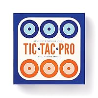 Brass Monkey Tic Tac Pro – Classic Game Set with Beautiful Painted Wooden Game Pieces Perfect for Parties and Coffee Table Décor