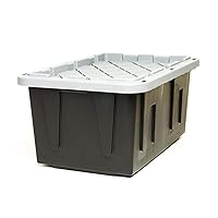 4427EBKDC.02 Box Tough Recycled Plastic Storage Container, 27 Gallon, Black, 2 Count