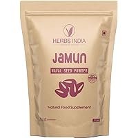 Jamun Seed Powder 16 Ounces(1 Pound) | Jambul | Syzygium Cumini | Indian BlackBerry Fruit | Black Java Plum | Eugenia Jambolana - HerbsIndia