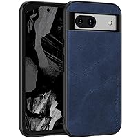 X-level for Google Pixel 8A Case, PU Leather Thin Slim Phone Cover Soft TPU Bumper Shockproof Protective Case for Pixel 8A(Blue)