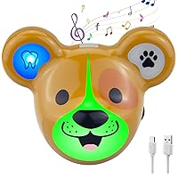 Musical Timer for Kids Rechargeable Battery 2 Minute Toothbrush Timer and 20 Seconds Bathroom Hand Wash Timer with LED Color Light, 3 Volume Options Musical Timer for Children-D