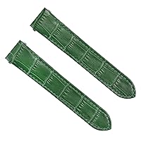 Ewatchparts 20MM LEATHER WATCH STRAP BAND FOR CARTIER ROADSTER QUICK RELEASE GREEN TOP QLY