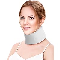 Neck Brace for Sleeping, Soft Foam Cervical Collar for Neck Pain and Support Relieves Spine Pressure, Universal Wraps Keep Vertebrae Stable for Relief of Cervical Spine Pressure (M)