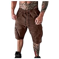 Mens Quick Dry Shorts Summer Casual Outdoors Casual Patchwork Pockets Overalls Sport Tooling Shorts Pants