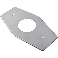 Westbrass One-Hole Remodel Plate for Mixet, Satin Nickel, D503-07, 13 in.