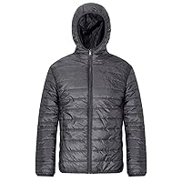 Men's Lightweight Down Jackets Hooded Coats Winter Warm Casual Solid Color Zipper Long Sleeve Hoodie Outerwear