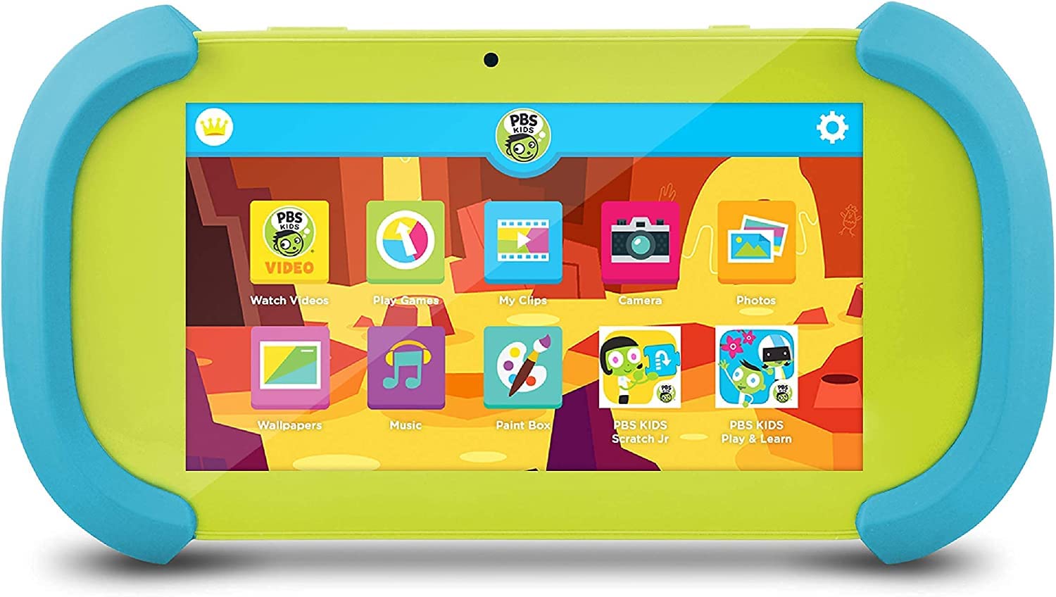 ematic PBS Kids PBKRWM5410 Playtime Pad 7-Inch HD Kids Tablet with Bluetooth and Front and Back Cameras