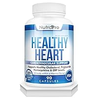 NutraPro Healthy Heart - Heart Health Supplements. Artery Cleanse & Protect. Supports Cholesterol and Triglyceride Balancing. GMP Certified