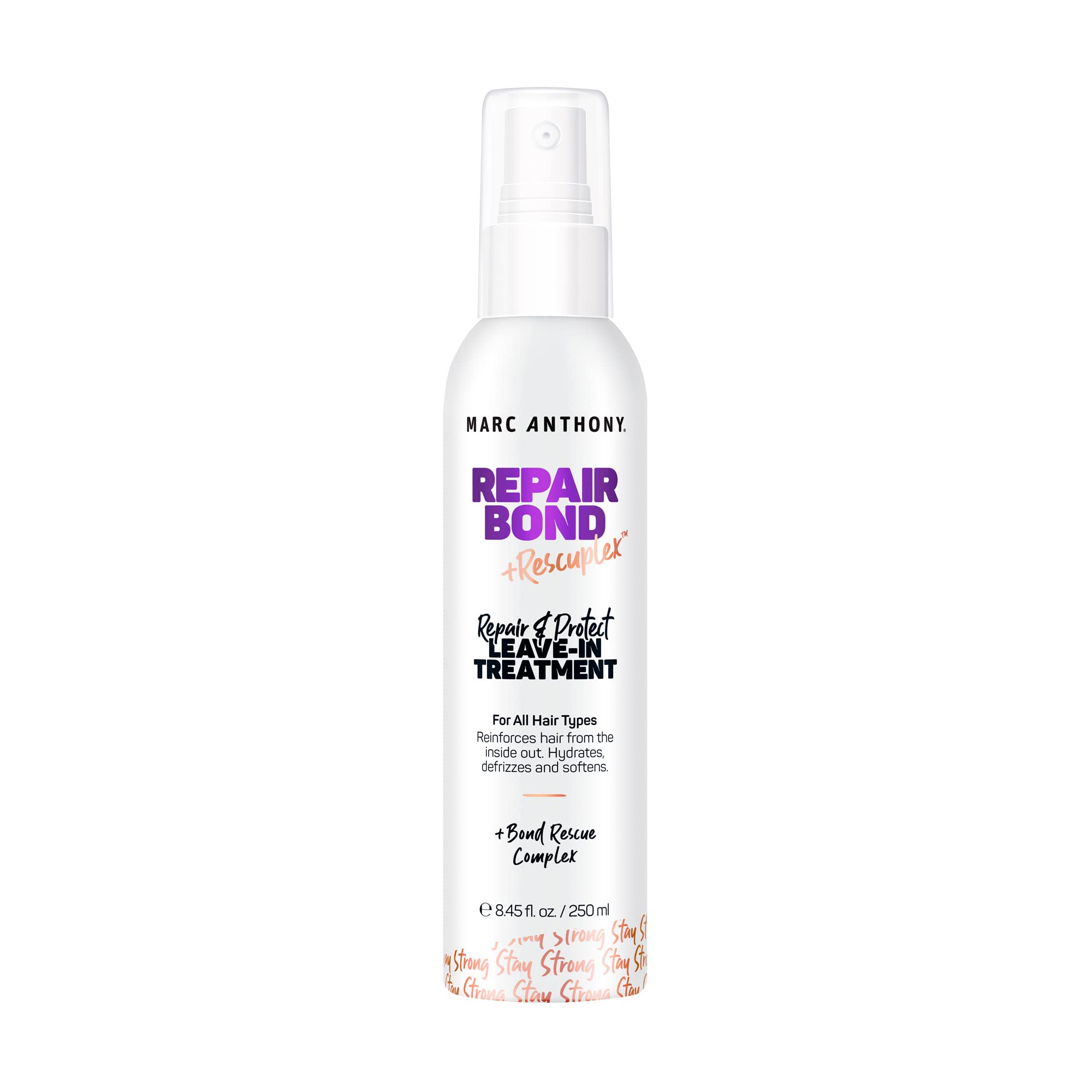 Marc Anthony Repairing Leave-In Treatment, Repair Bond +Rescuplex - Repairs, Strengthens & Maintains Bonds within Hair - Eliminates Frizz, Flyaways & Reduce Breakage - Dry & Damaged Hair