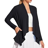 Ewedoos Women's UPF 50+ Cardigans Sun Protection Clothing Lightweight Cardigans with Pockets Long Sleeve Beach Cover Up