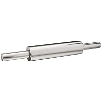 Fox Run Stainless Steel Rolling Pin, 18.5 x 2.6 x 2.8 inches, Metallic