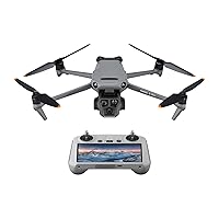 DJI Mavic 3 Pro with DJI RC, Flagship Triple-Camera Drone with 4/3 CMOS Hasselblad Camera, 43-Min Flight Time, 15km HD Video Transmission, FAA Remote ID Compliant, 4K Camera Drone for Adults