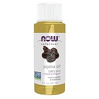 Solutions, Jojoba Oil, 100% Pure Moisturizing, Multi-Purpose Oil for Face, Hair and Body, 1-Ounce
