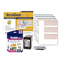 VersaCheck 61 MICR Black Printer Conversion Kit - The Easy Way to Convert Any Printer Using HP 61 Black Ink cartridges into a Bank Compliant MICR Printing Solution