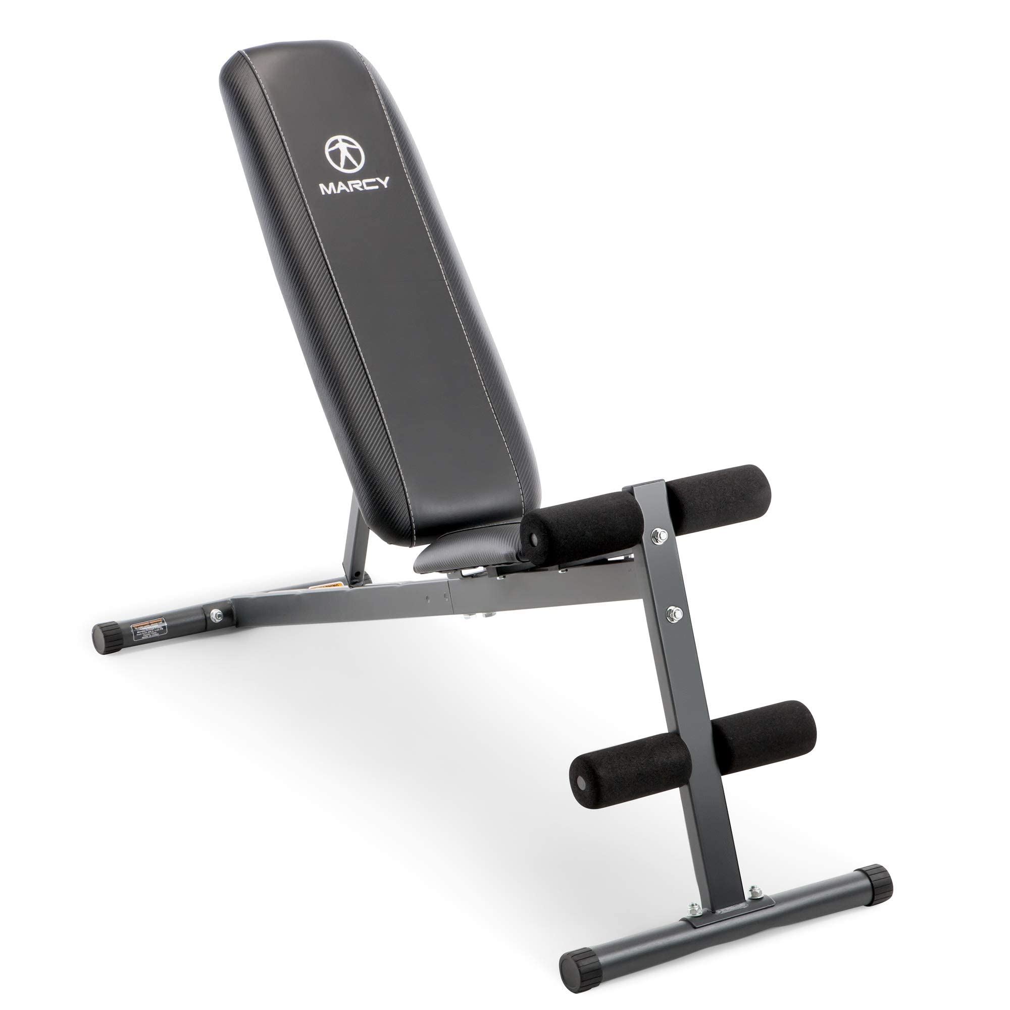Marcy Exercise Utility Bench for Upright, Incline, Decline, and Flat Exercise SB-261W , Black