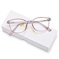 OPTOFENDY Blue Light Glasses for Women, TR90 Blue Light Blocking Glasses Relieve Eyestrain & Anti UV400 Rays