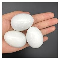 XN216 3pcs Big White Marble Stone Egg Shaped Specimen Gemstone Crystal Healing Reiki Natural Stones and Minerals Natural