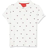 Tommy Hilfiger Girls' Adaptive Polo Shirt with Magnetic Closure