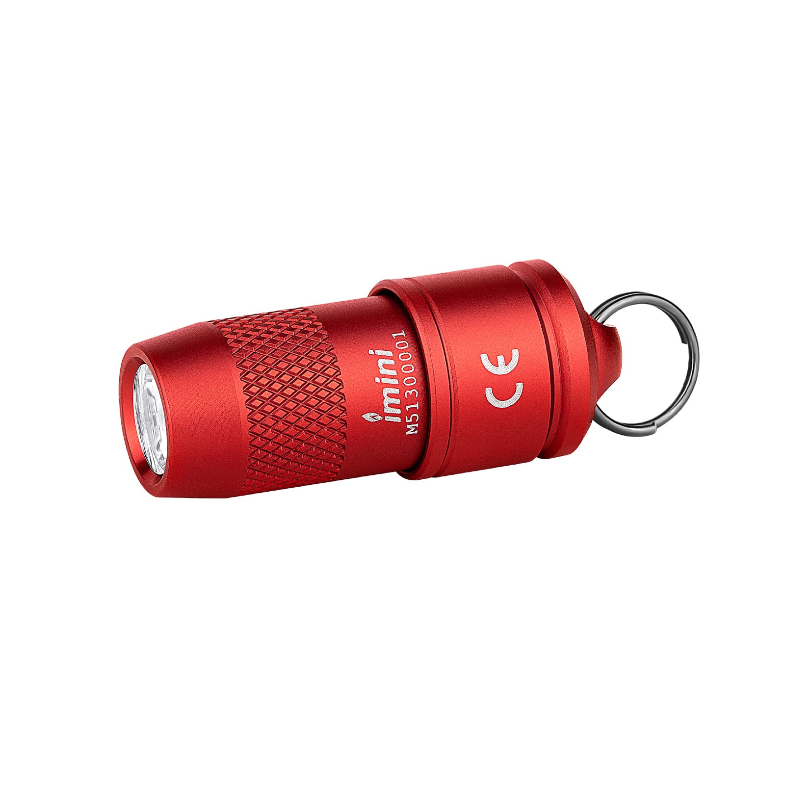 OLIGHT IMINI 10 Lumens Tiny Keychain Flashlight, Portable Quick-Release Small Flashlights with Magnetic Base, Powered by 3 LR41 Button Cells for EDC and Emergency (Red)