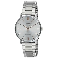 Casio MTP-VT01D-7B Men's Stainless Steel Minimalistic Silver Dial 3-Hand Analog Watch