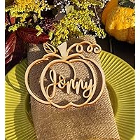 names Personalized WOOD Thanksgiving table decor thanksgiving decorations ideas thanksgiving,Name Place Tag Card, Rustic Wedding Favours,Party Decor,Set of 1.