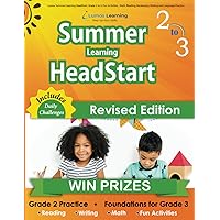 Lumos Summer Learning HeadStart, Grade 2 to 3: Fun Activities, Math, Reading, Vocabulary, Writing and Language Practice: Standards-aligned Summer ... (Summer Learning HeadStart by Lumos Learning)
