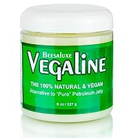Vegaline - 100% Natural, Vegan & Hypoallergenic Alternative to Petroleum Jelly - Lips, Hands, Baby, Makeup Remover and More (8 oz)