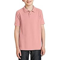 Boy Short Sleeve Youth Polo Performance Shirt Silk Touch Youth Polo Shirts for Boys Y500