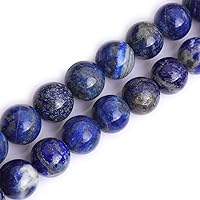 GEM-Inside Natural Smooth Round 20mm Lapis Lazuli Gemstone Loose Beads Crystal Energy Stone Power for Jewelry Making 15