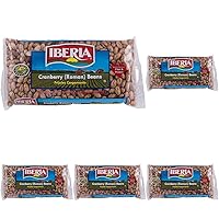 Iberia Roman Cranberry Beans, 12 Oz (Pack of 5)