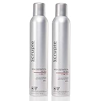 𝐒𝐜𝐫𝐮𝐩𝐥𝐞𝐬 High Definition Hair 𝐒𝐩𝐫𝐚𝐲 for Men & Women (Pack of 2) - Shaping, Volumizing, Texturizing Setting 𝐒𝐩𝐫𝐚𝐲 for Shine and Frizz Control – Suitable For All Hair Types – 10.6 Ounce