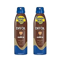 Banana Boat Continuous Spf#08 Spray Dry Oil With Argan Oil 6 Ounce (177ml) (2 Pack)