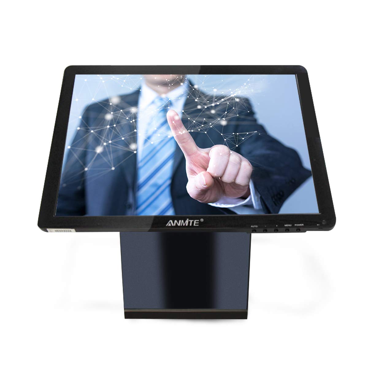 Anmite Desktop Touchscreen LCD Monitor - 17-Inch - Capacitance TouchMonitor Black HDMI/VGA