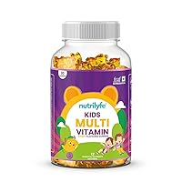 Kids Multivitamin Gummies | Mango Flavoured | 12 Essential Nutrients with DHA | Complete Nutrition & Brain Development | Vitamin-Rich Chewable Daily Supplements | 30 Gummies