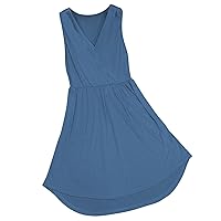 Women's Sleeveless Deep V Neck Summer Dress Wrap Ruched Cocktail Party Dress Large Swing Tunic Mini Dresses Plus Size