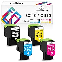 Compatible C310 C315 Toner Cartridge Replacement for Xerox 006R04356 006R04357 006R04358 006R04359 use for Xerox C310 C310DNI C310DNIM C315 C315DNI Printer [KCMY-4Pack]