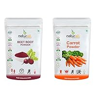 NN Beet Root Powder and Carrot Powder - 100 GM Each Super Saver Combo Pack by