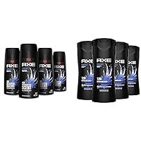 Body Spray Deodorant For Long Lasting Odor Protection, Phoenix Deodorant For Men Formulated & Body Wash Phoenix 12h Refreshing Scent Crushed Mint & Rosemary 4 count Men's Body Wash