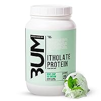 RAW Whey Isolate Protein Powder, Mint Chip Ice Cream (CBUM Itholate Protein) - 100% Grass-Fed Sports Nutrition Powder for Muscle Growth & Recovery - Low-Fat, Low Carb, Naturally Flavored - 25 Servings